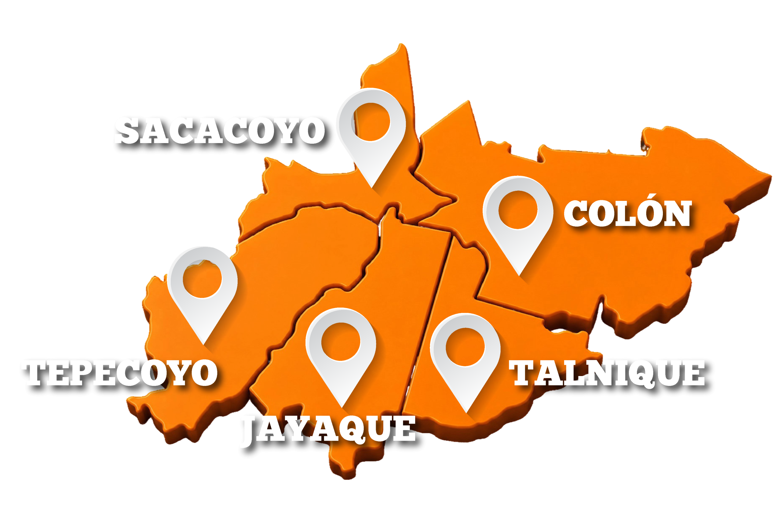 Mapa de sedes distritales